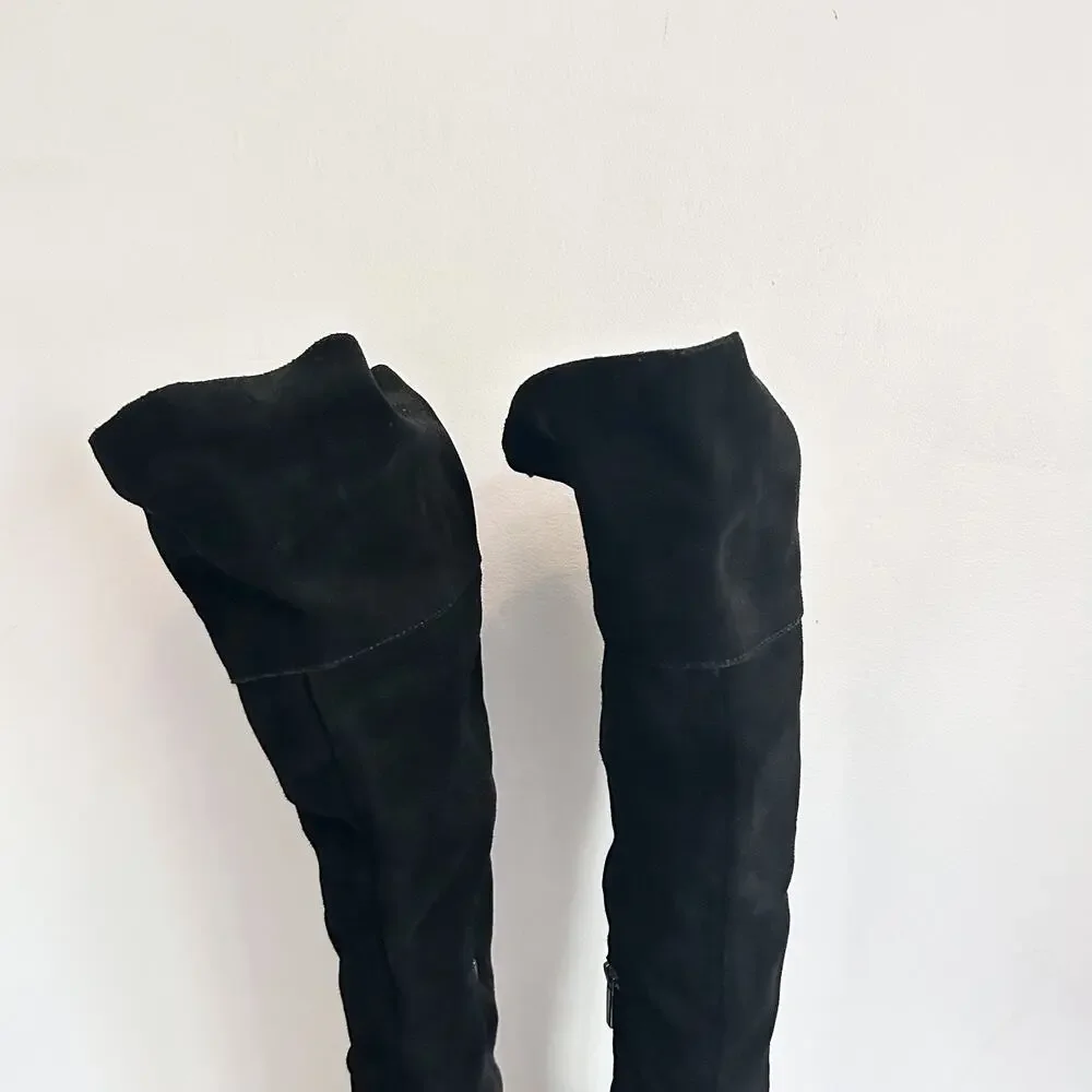 Vince Camuto Kreesell Knee High Suede Boots Black Size 8.5 - Picture 5 of 8